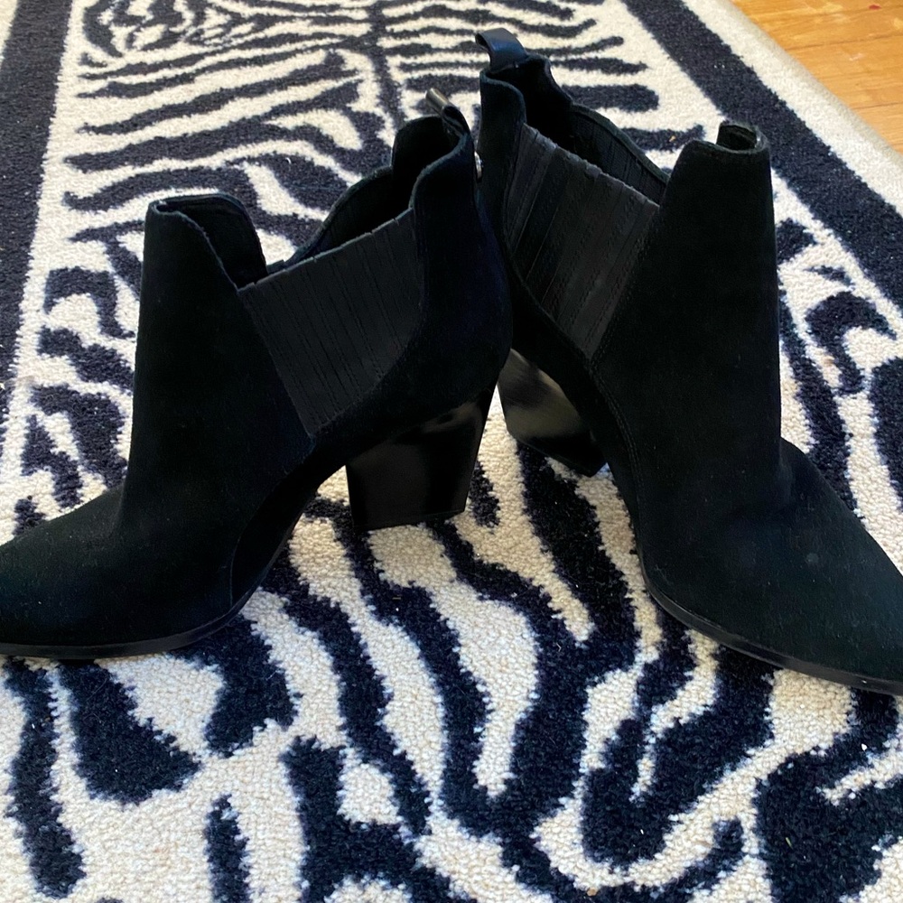 Donald J. Pliner Black Suede Booties